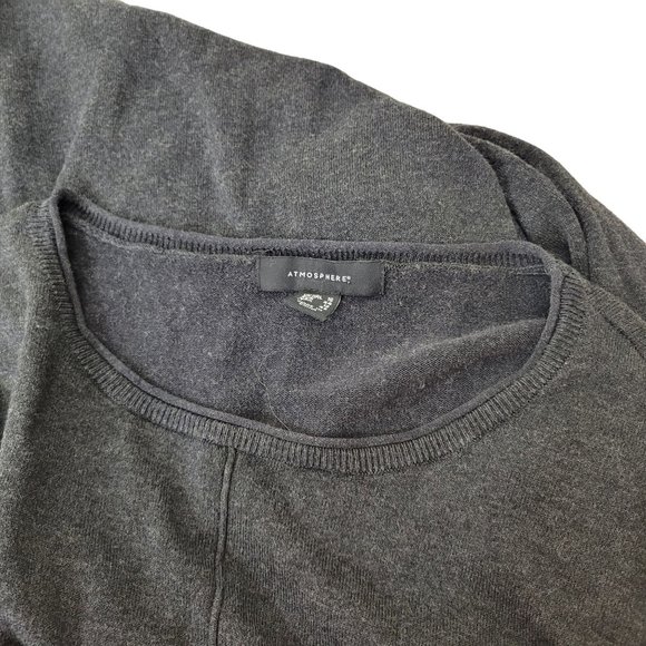Atmosphere Grey Viscose Blend Lightweight Pullover Sweater - Picture 4 of 6
